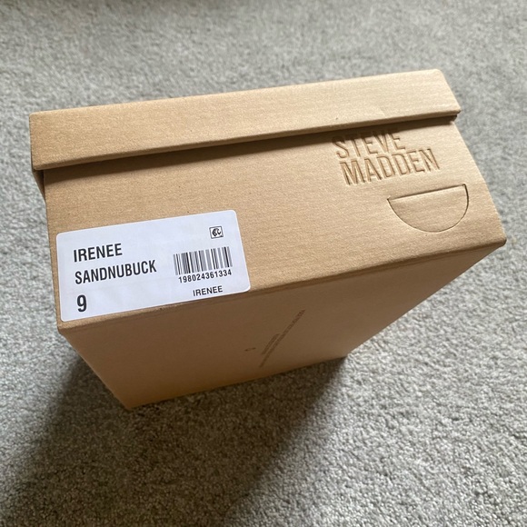 Steve Madden Irenee Sand Nubuck 2 inch Block Heels New In Box Womens size 9 - Picture 8 of 10